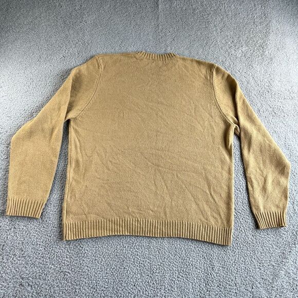 NEW Vintage Eddie Bauer Sweater Mens Extra Large‎ Beige Lambs Wool Smart Fabric - Picture 2 of 15
